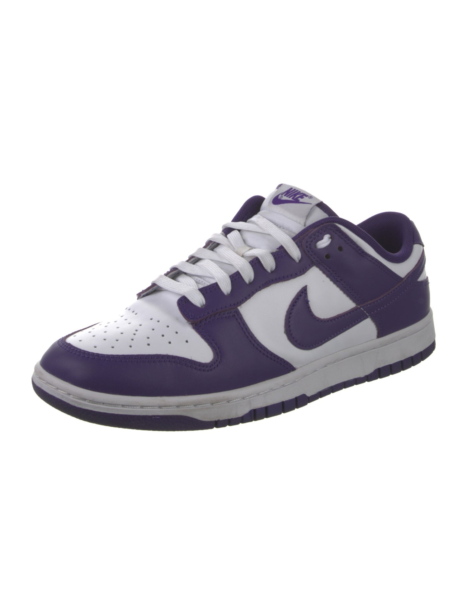 Nike Leather Colorblock Pattern Athletic Sneakers