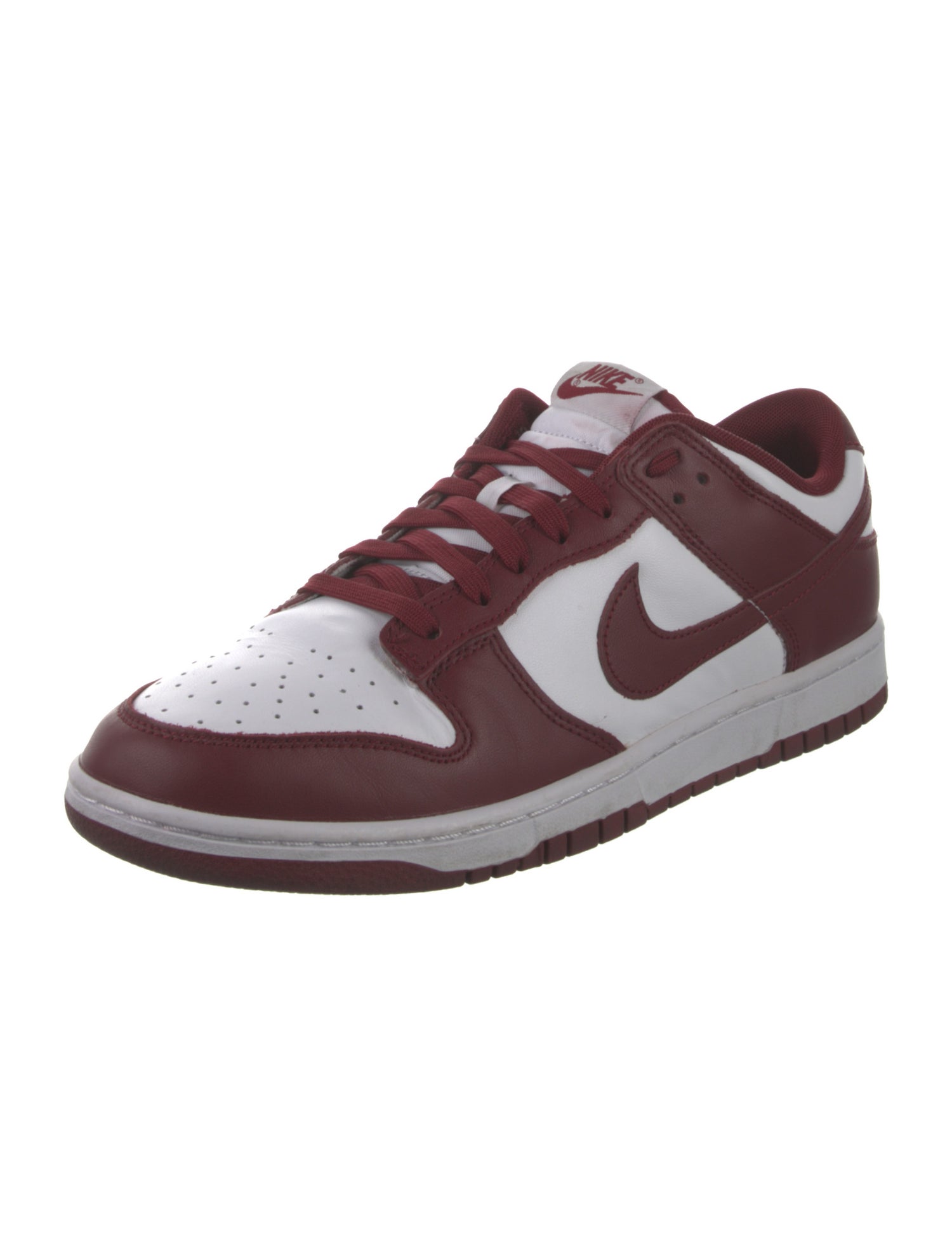 Nike Leather Colorblock Pattern Athletic Sneakers