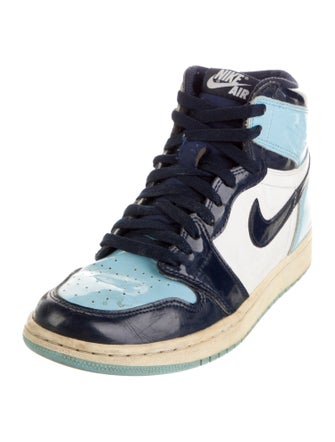 Nike Leather Colorblock Pattern Sneakers