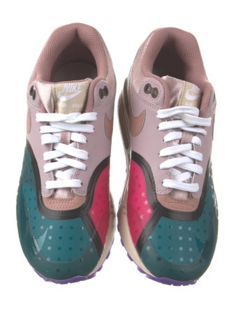 Nike Leather Colorblock Pattern Sneakers