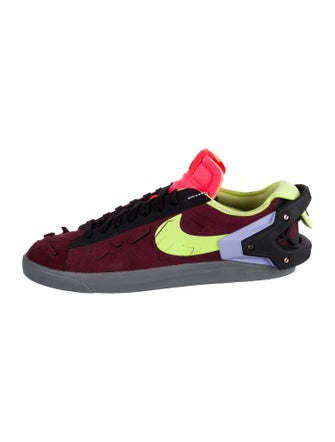 Nike Suede Colorblock Pattern Sneakers