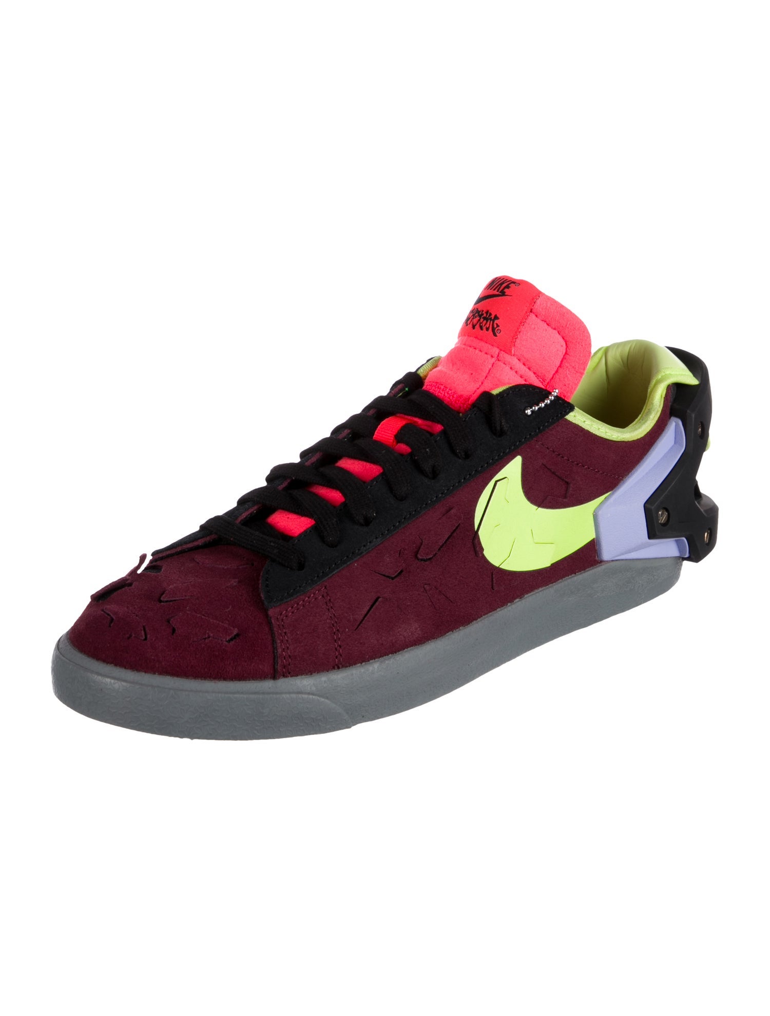 Nike Suede Colorblock Pattern Sneakers
