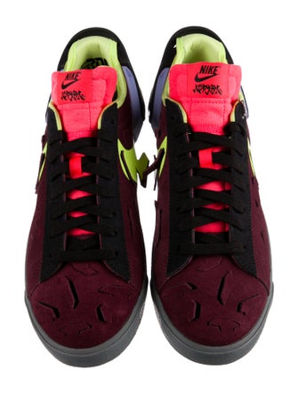 Nike Suede Colorblock Pattern Sneakers