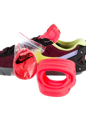 Nike Suede Colorblock Pattern Sneakers