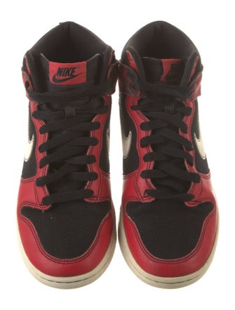 Nike Dunk High SE 'Tartan Plaid Black University Red' Sneakers