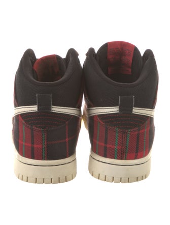 Nike Dunk High SE 'Tartan Plaid Black University Red' Sneakers