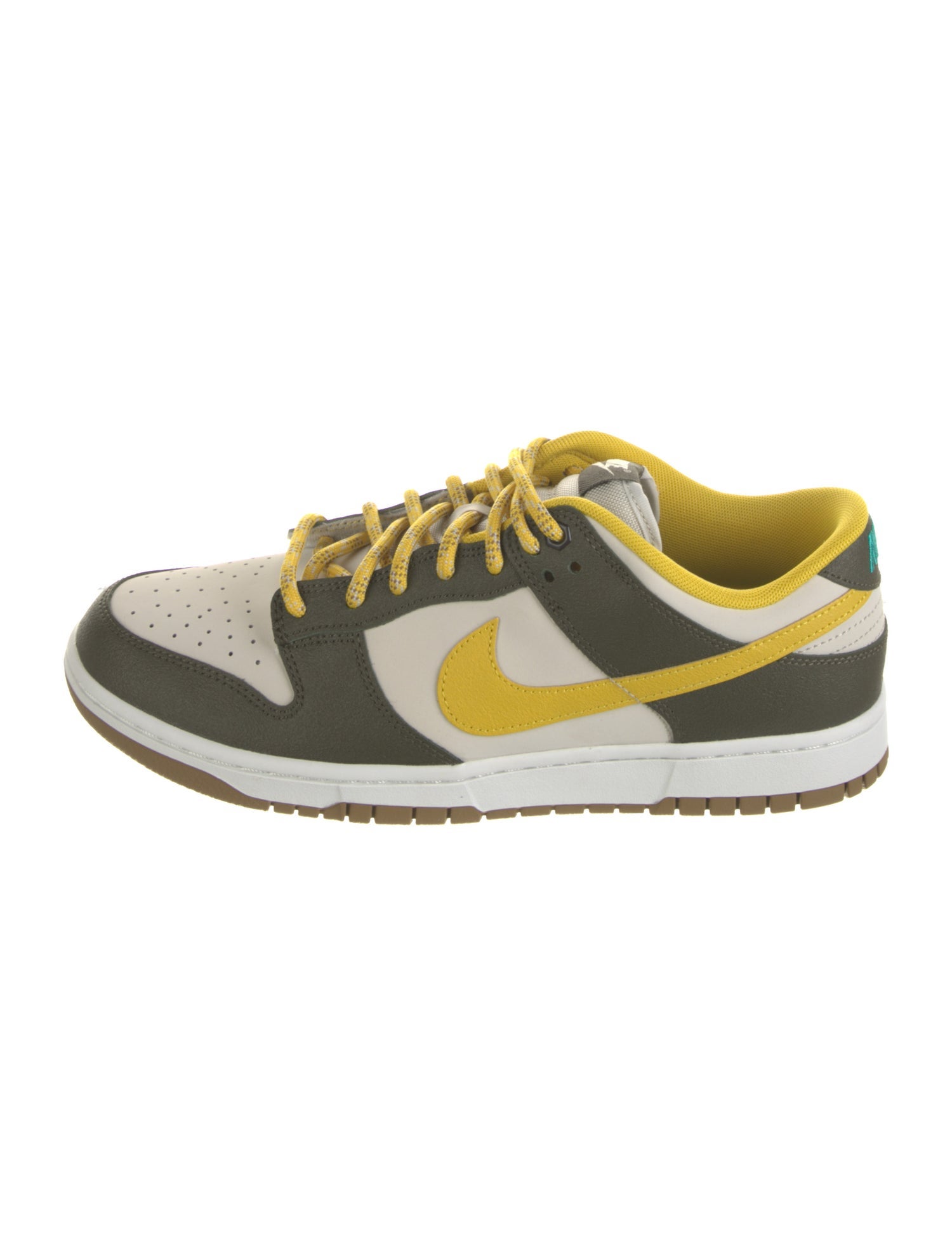 Nike Leather Colorblock Pattern Athletic Sneakers