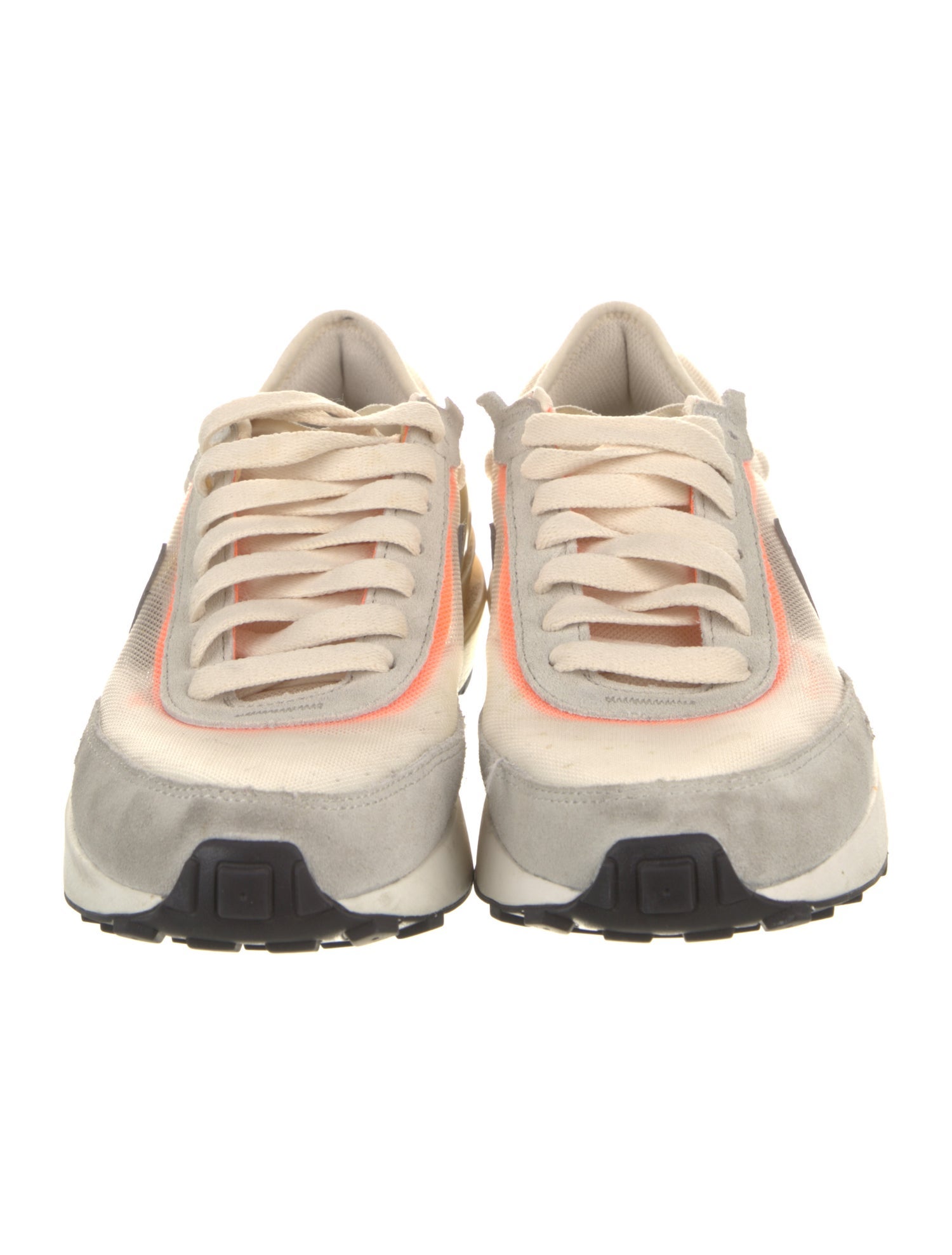 Nike Suede Colorblock Pattern Athletic Sneakers