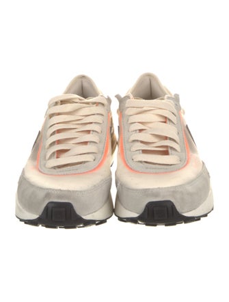 Nike Suede Colorblock Pattern Athletic Sneakers