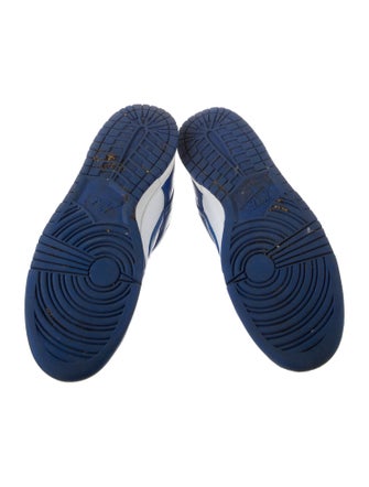 Nike Leather Colorblock Pattern Sneakers