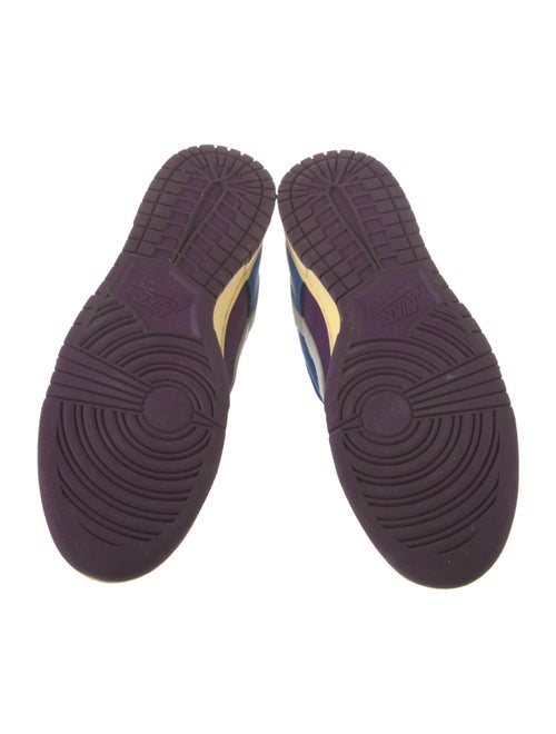 Nike Leather Colorblock Pattern Athletic Sneakers