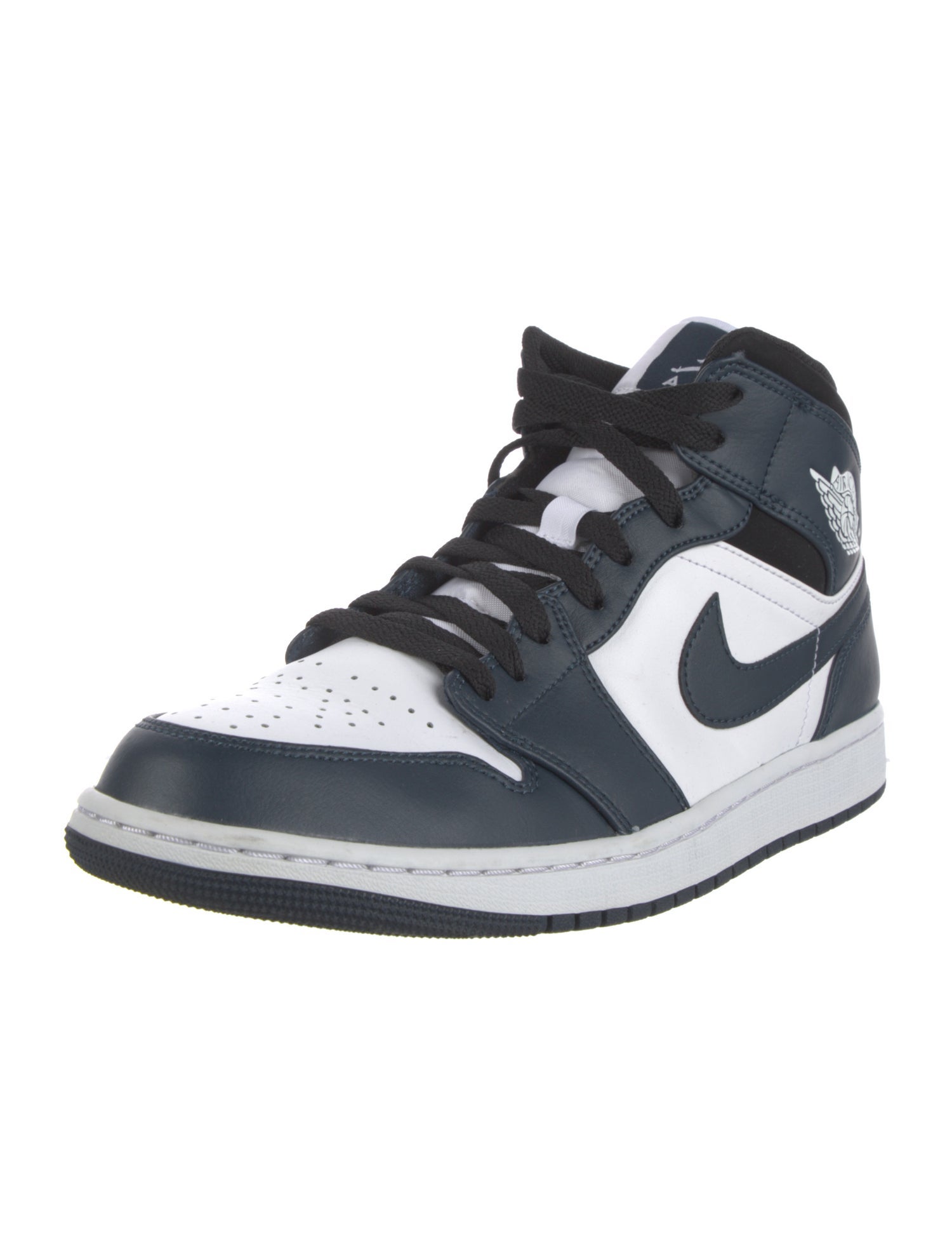 Nike Leather Colorblock Pattern Sneakers