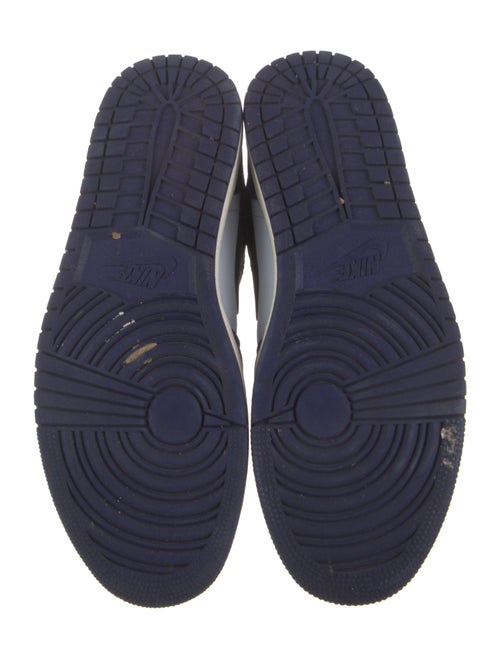 Jordan 1 Mid Deep Royal Blue Black Sneakers