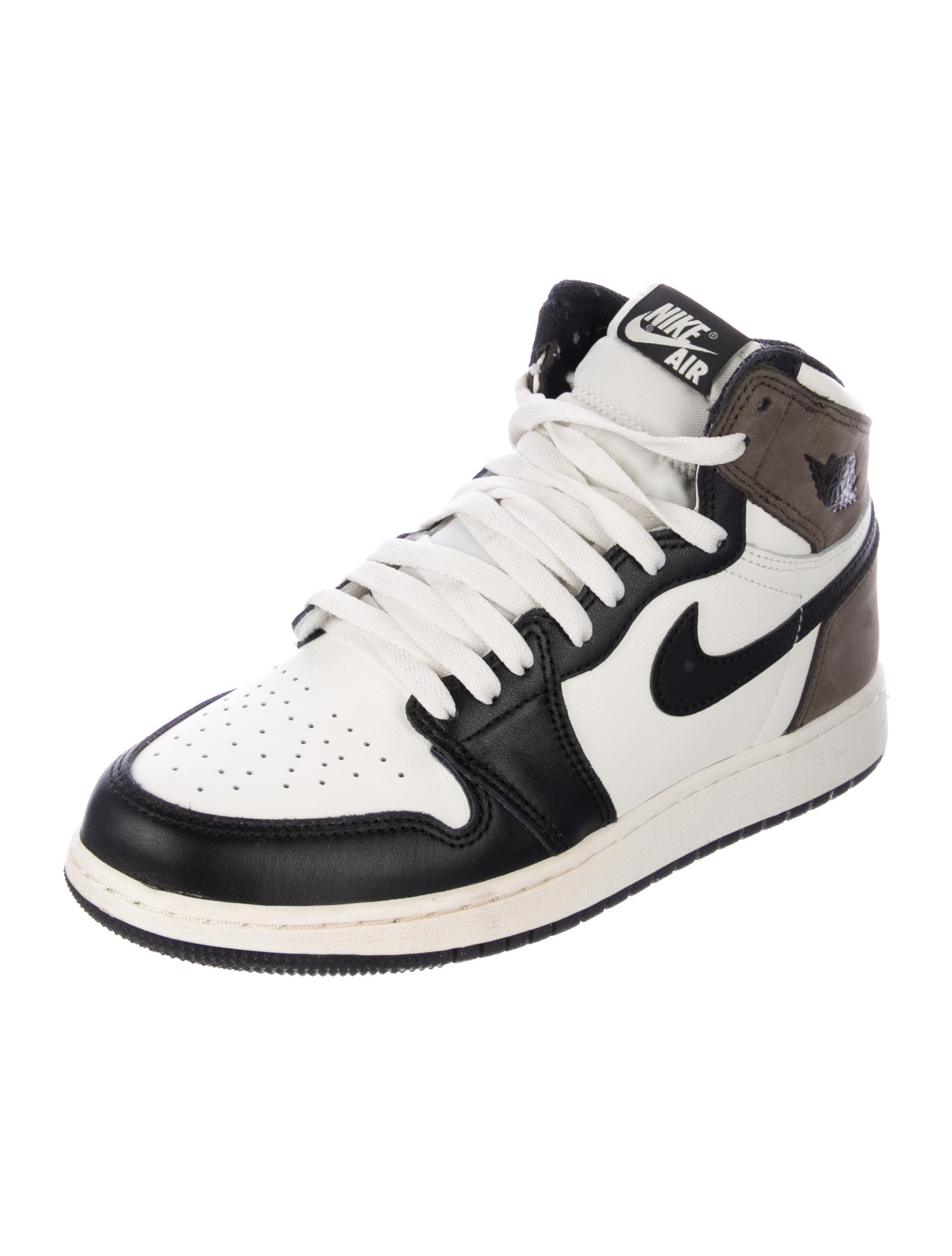 Nike Leather Colorblock Pattern Athletic Sneakers
