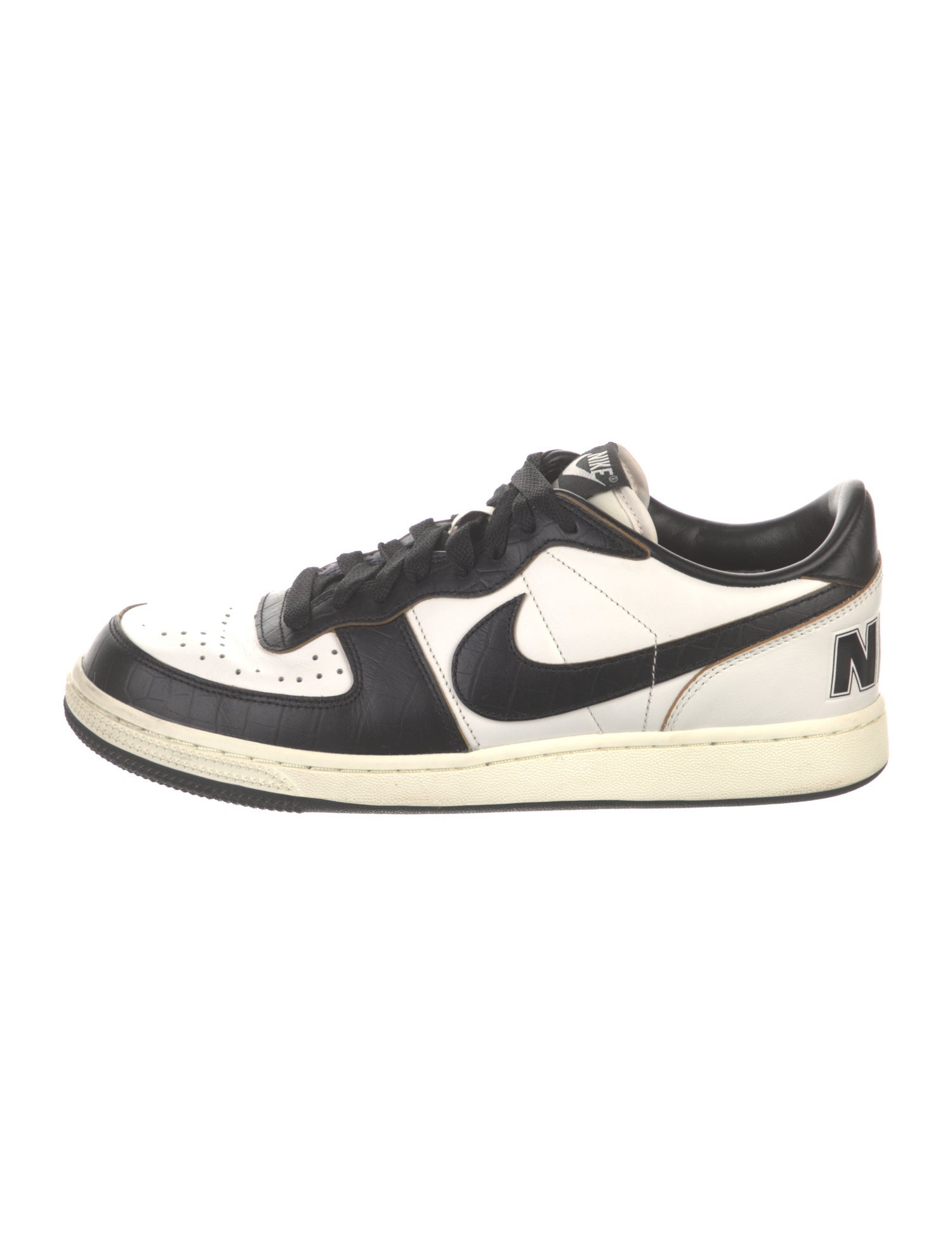 Nike Leather Colorblock Pattern Sneakers