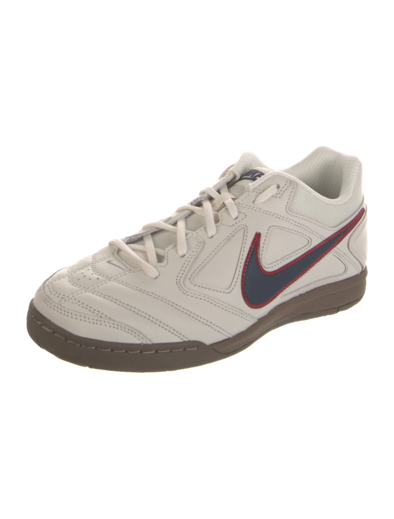 Nike Leather Colorblock Pattern Athletic Sneakers