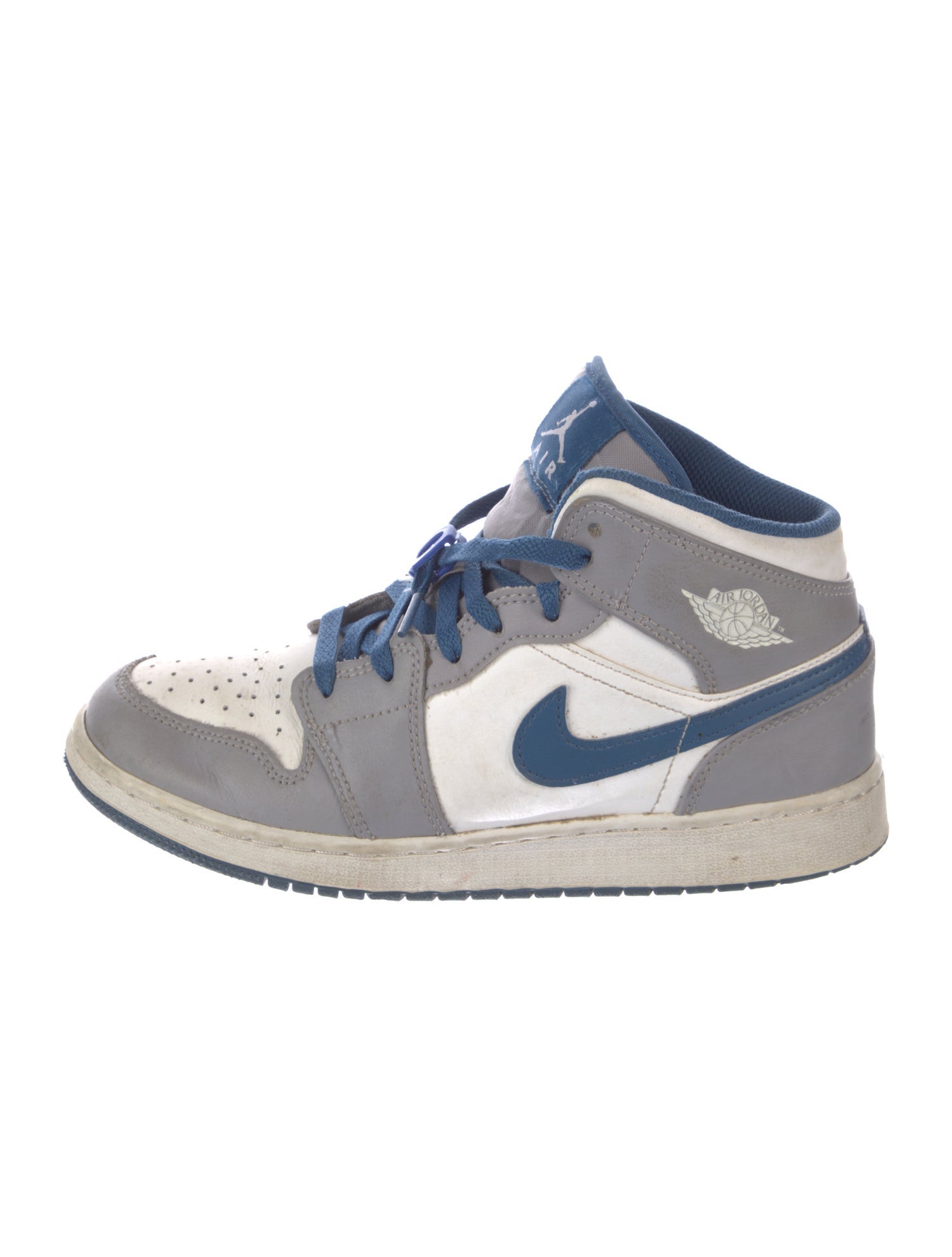 Nike Leather Colorblock Pattern Athletic Sneakers