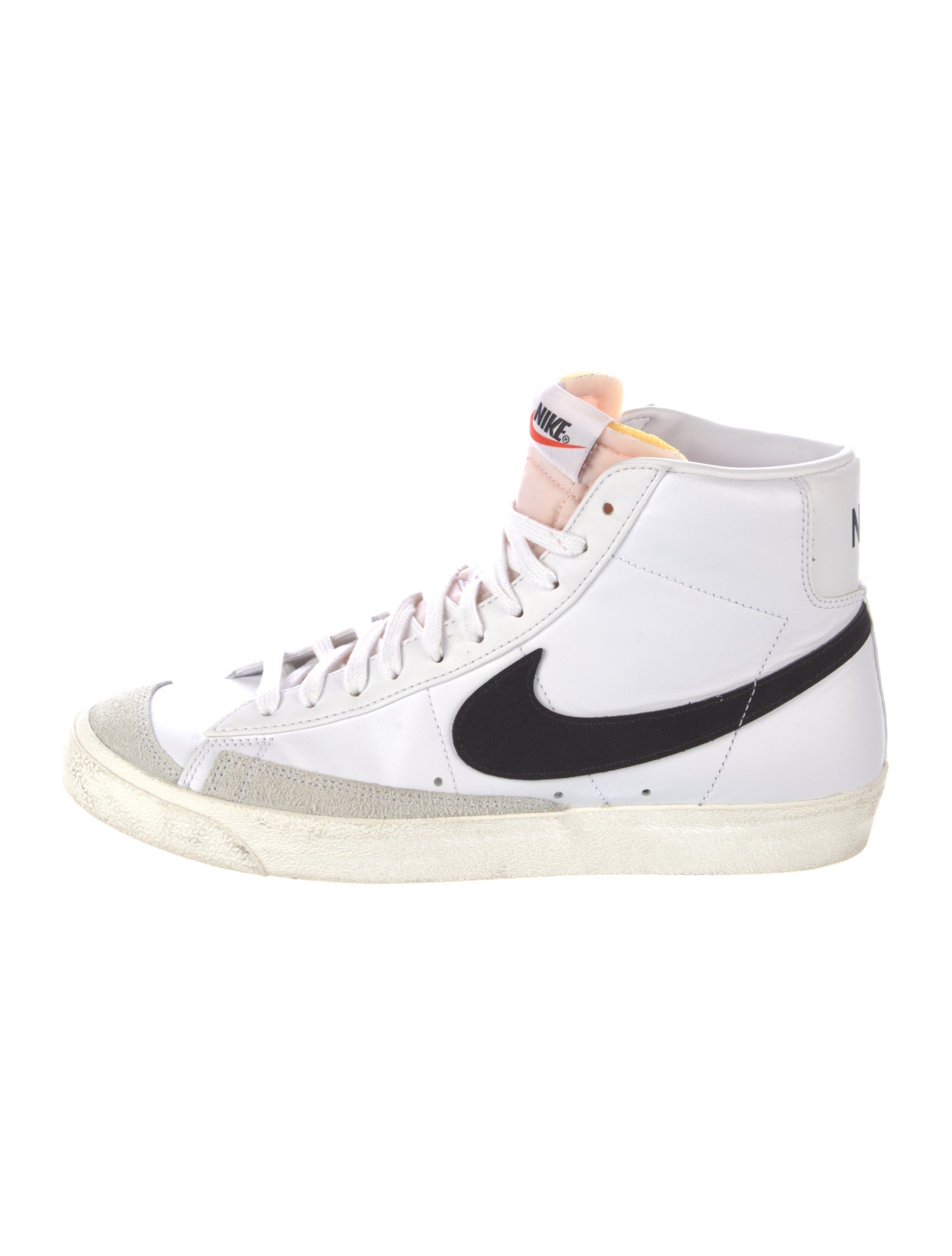 Nike Leather Colorblock Pattern Sneakers