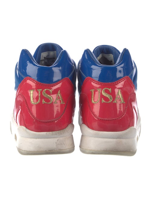 Nike Patent Leather Colorblock Pattern Sneakers