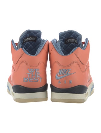 Nike Leather Colorblock Pattern Sneakers