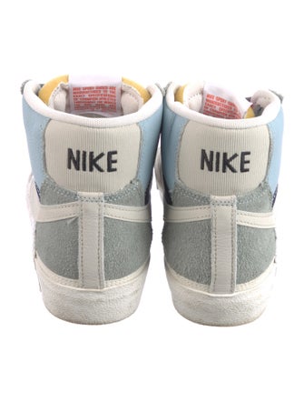 Nike Suede Colorblock Pattern Sneakers