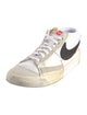 Nike Leather Colorblock Pattern Athletic Sneakers