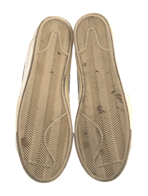 Nike Leather Colorblock Pattern Athletic Sneakers