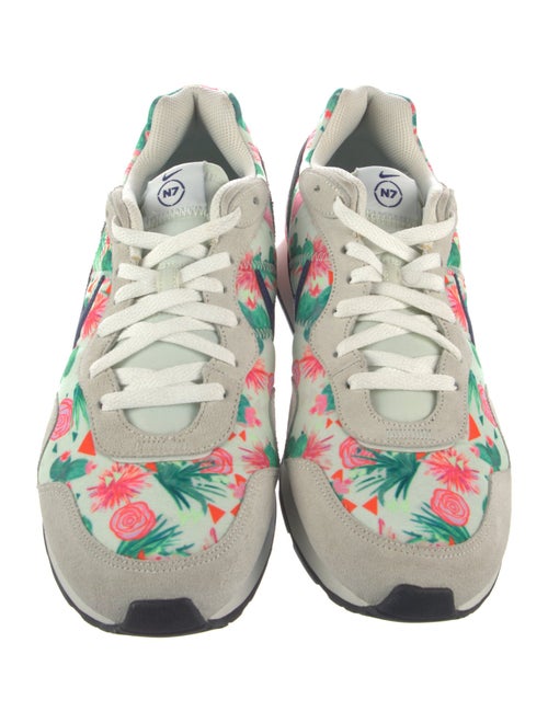 Nike Suede Floral Print Athletic Sneakers