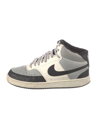 Nike Leather Colorblock Pattern Sneakers