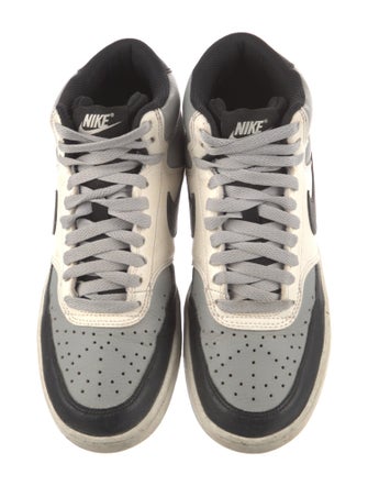 Nike Leather Colorblock Pattern Sneakers