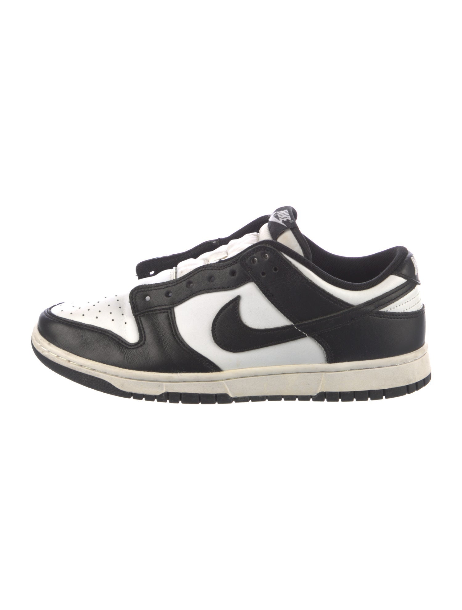Nike Leather Colorblock Pattern Athletic Sneakers