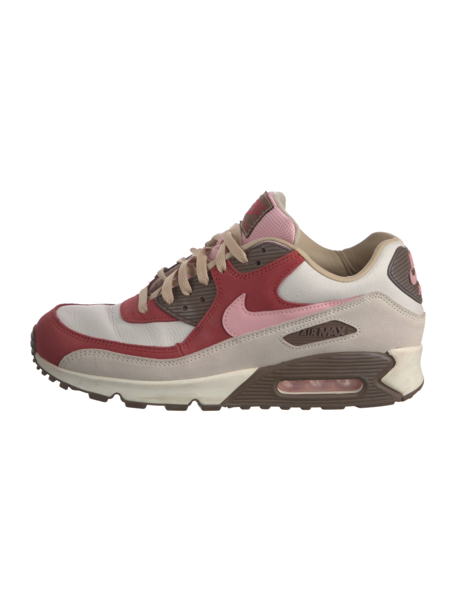 Nike Leather Colorblock Pattern Athletic Sneakers