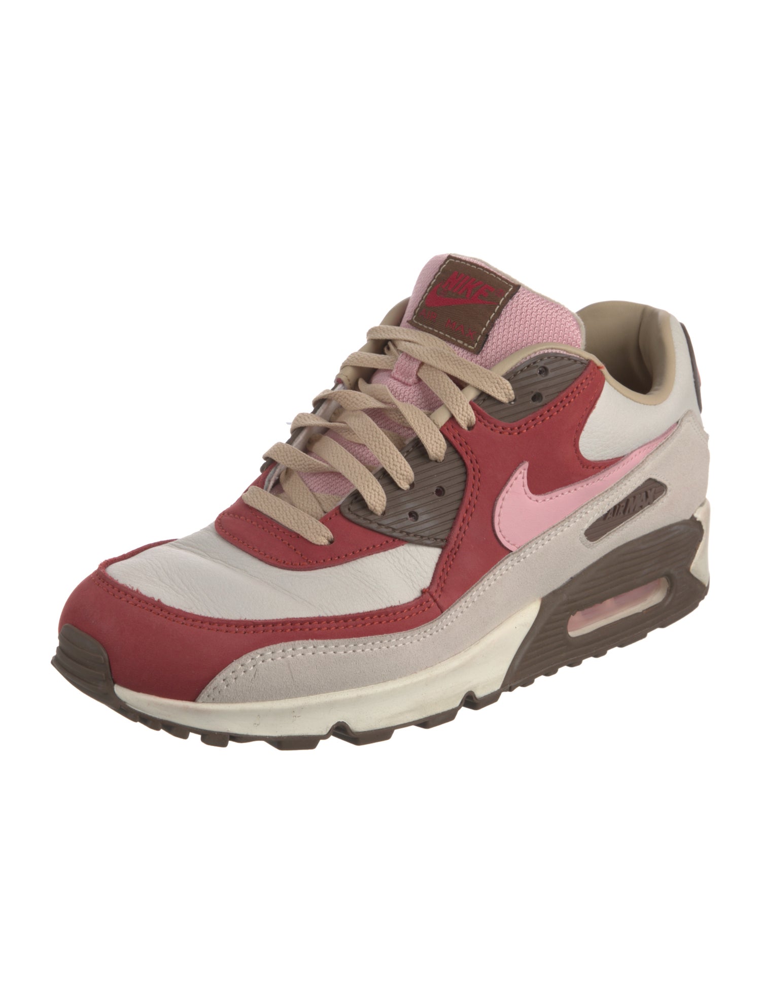 Nike Leather Colorblock Pattern Athletic Sneakers