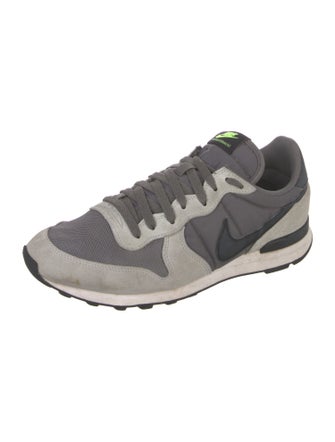 Nike Suede Colorblock Pattern Athletic Sneakers