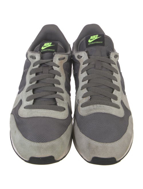 Nike Suede Colorblock Pattern Athletic Sneakers