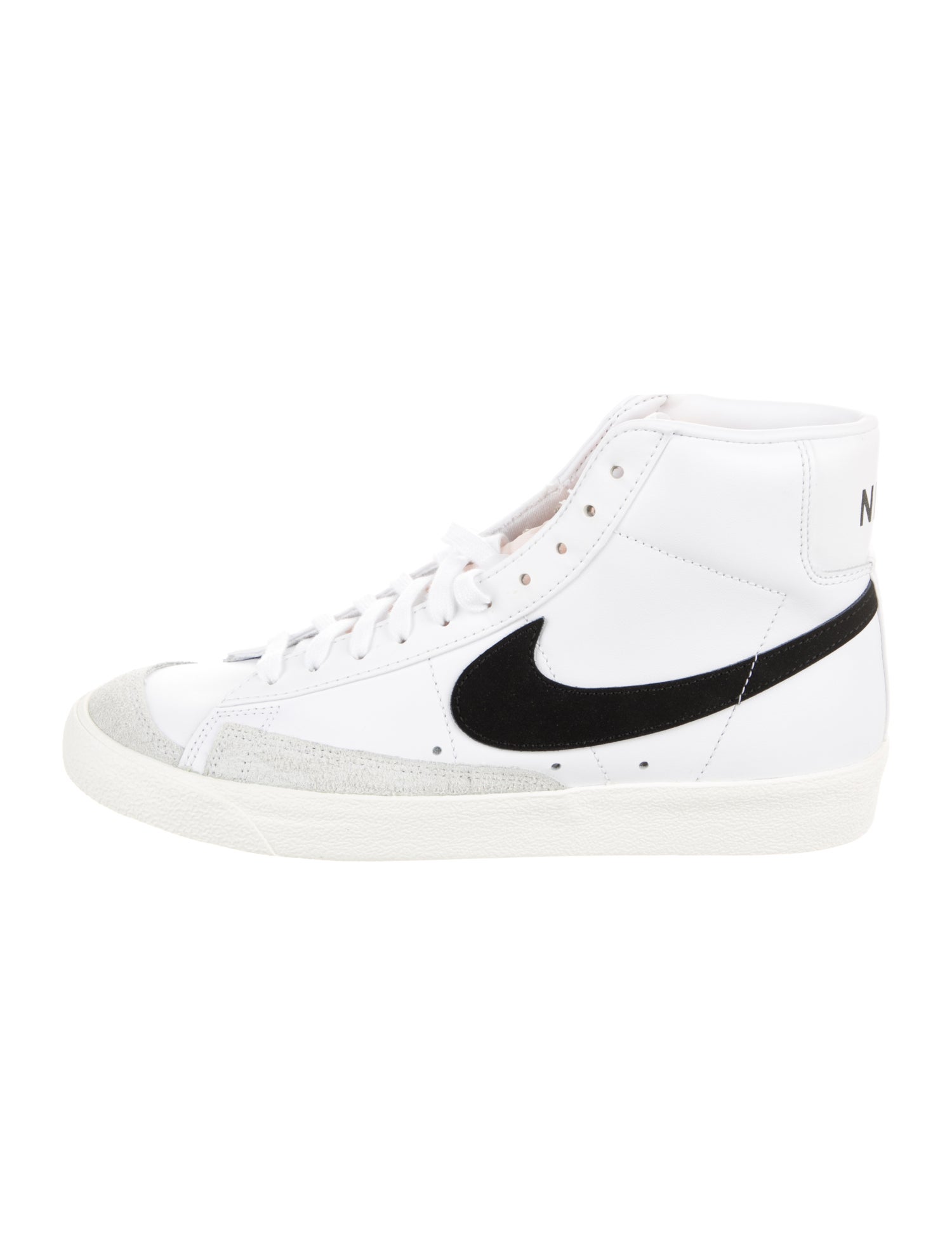 Nike Leather Raw-Edge Trim Sneakers