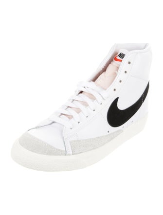 Nike Leather Raw-Edge Trim Sneakers