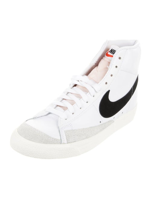 Nike Leather Raw-Edge Trim Sneakers