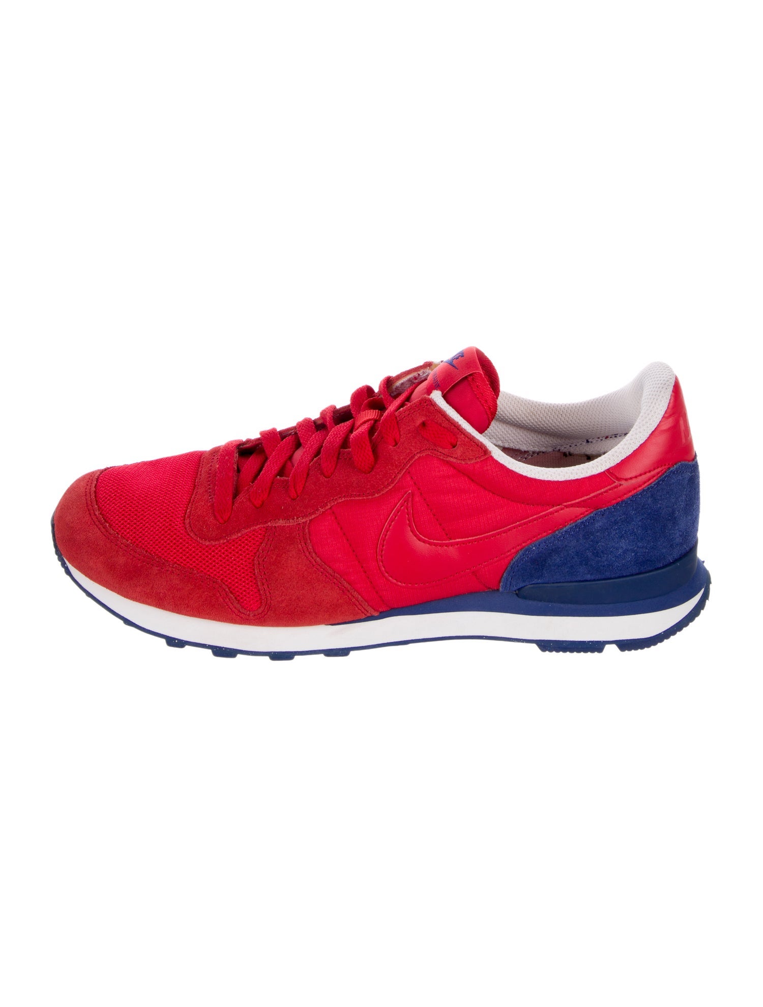 Nike Suede Colorblock Pattern Athletic Sneakers