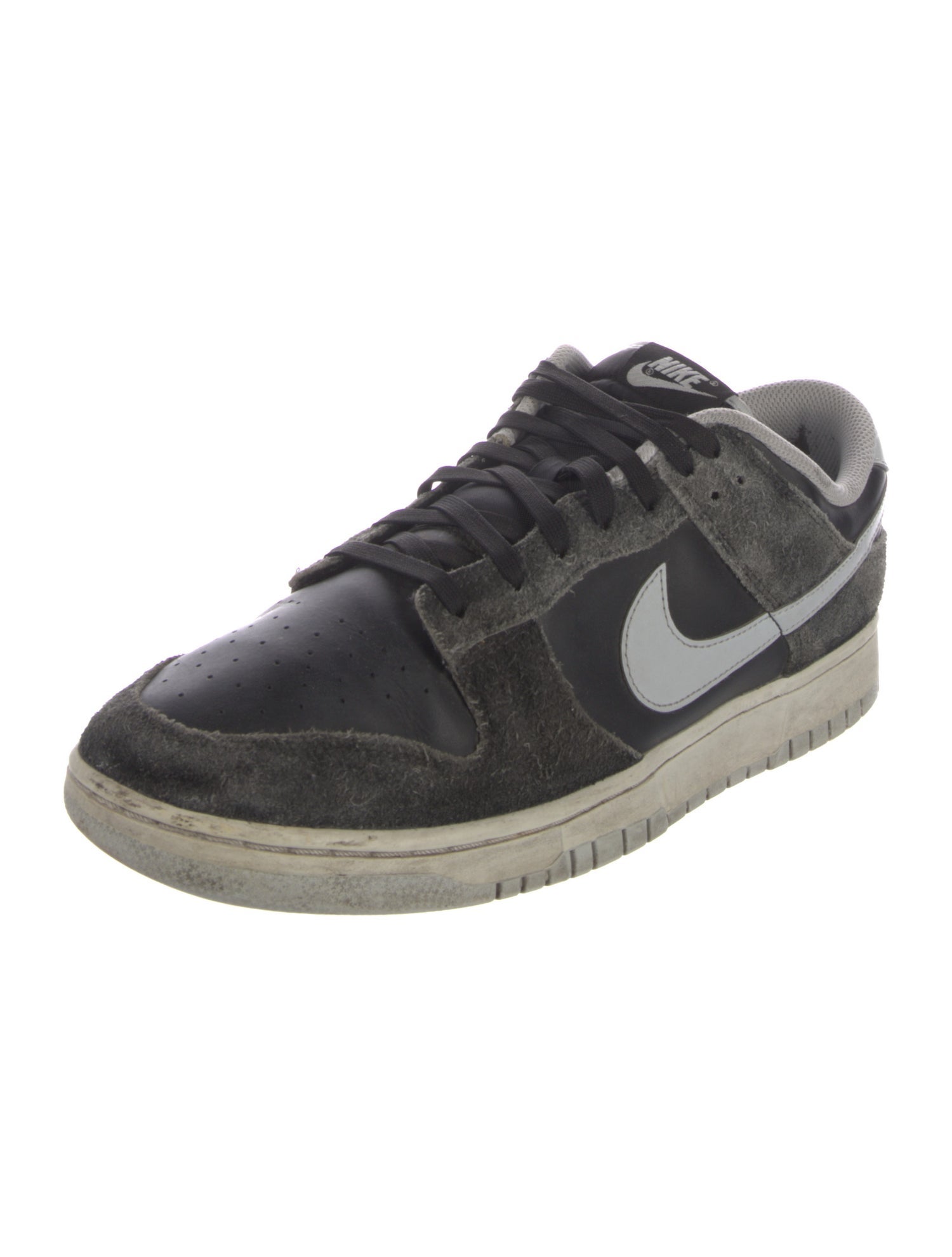 Nike Leather Colorblock Pattern Sneakers