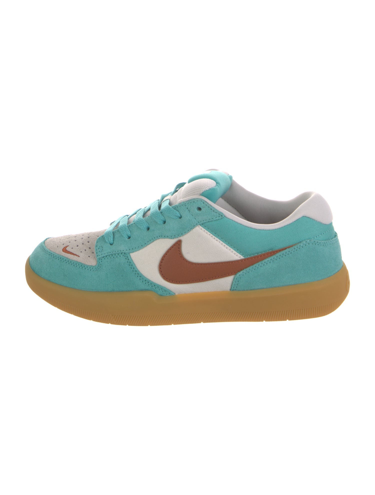 Nike Suede Colorblock Pattern Athletic Sneakers