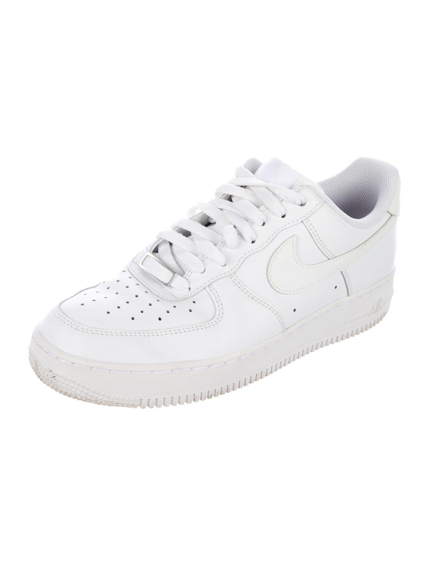 Nike Leather Embroidered Accent Athletic Sneakers