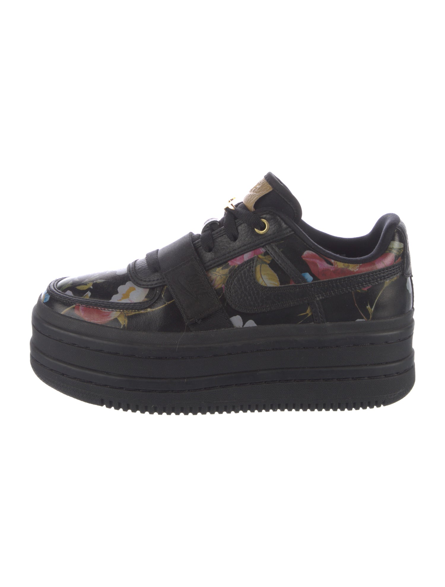 Nike Leather Floral Print Athletic Sneakers