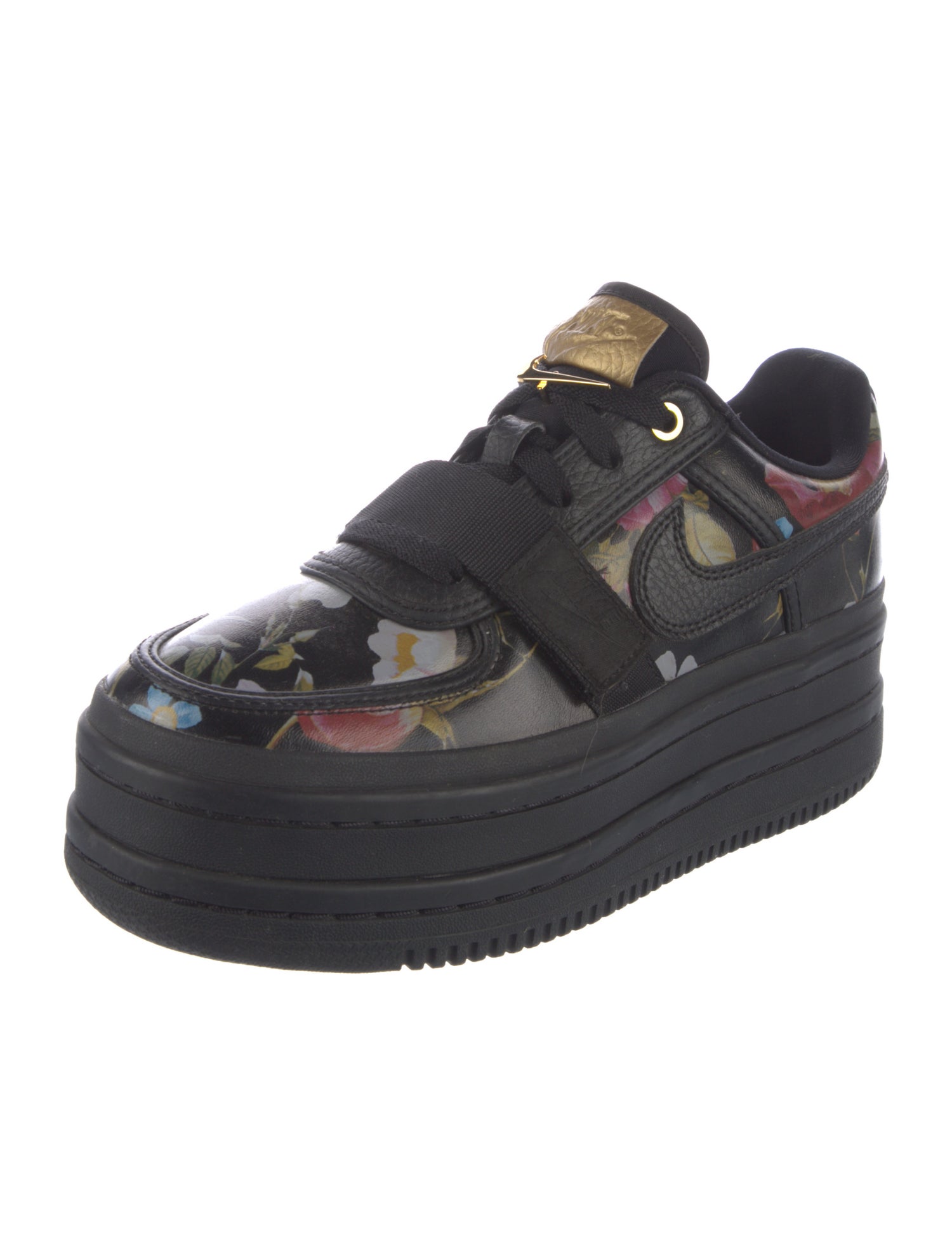 Nike Leather Floral Print Athletic Sneakers