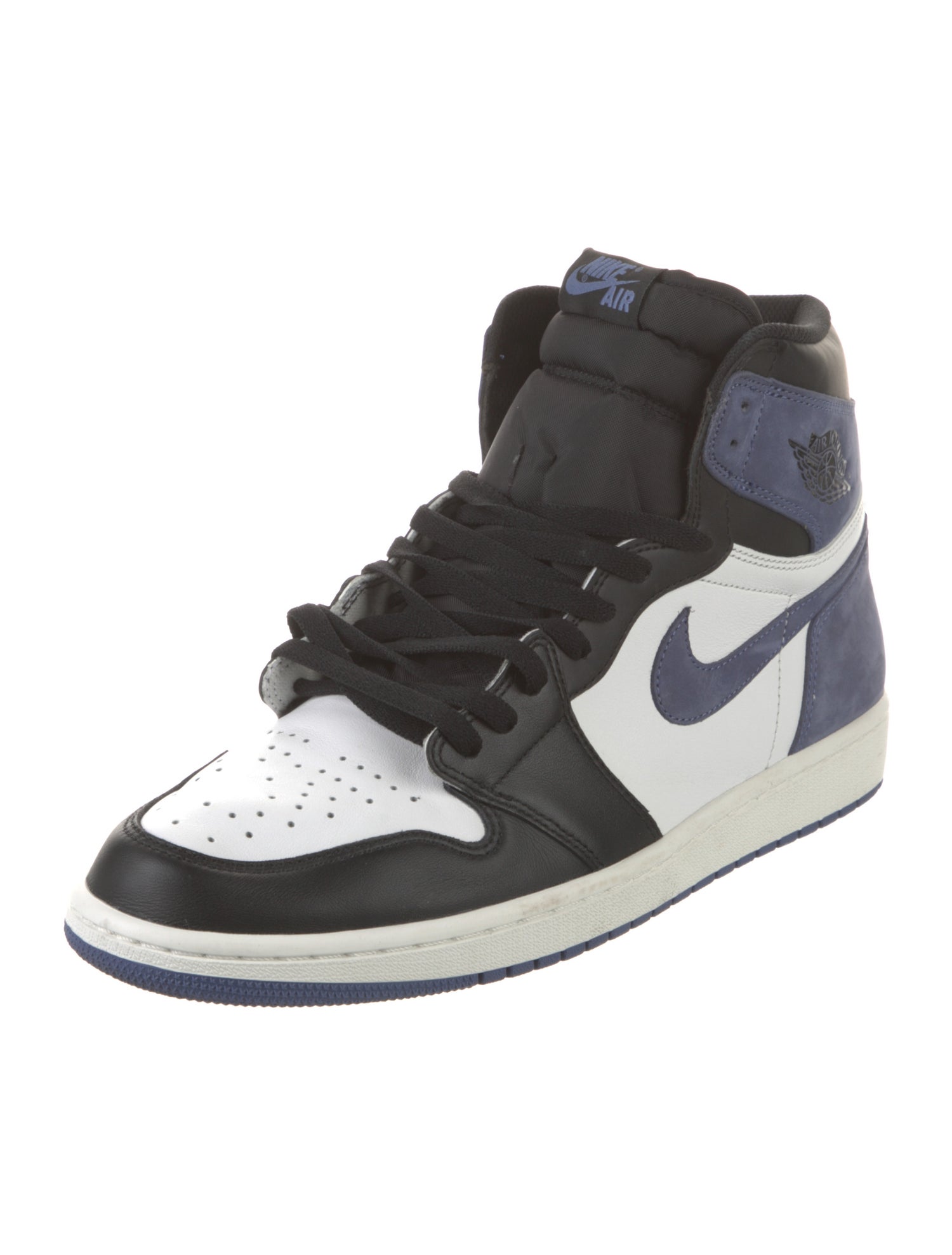 Nike Leather Colorblock Pattern Sneakers