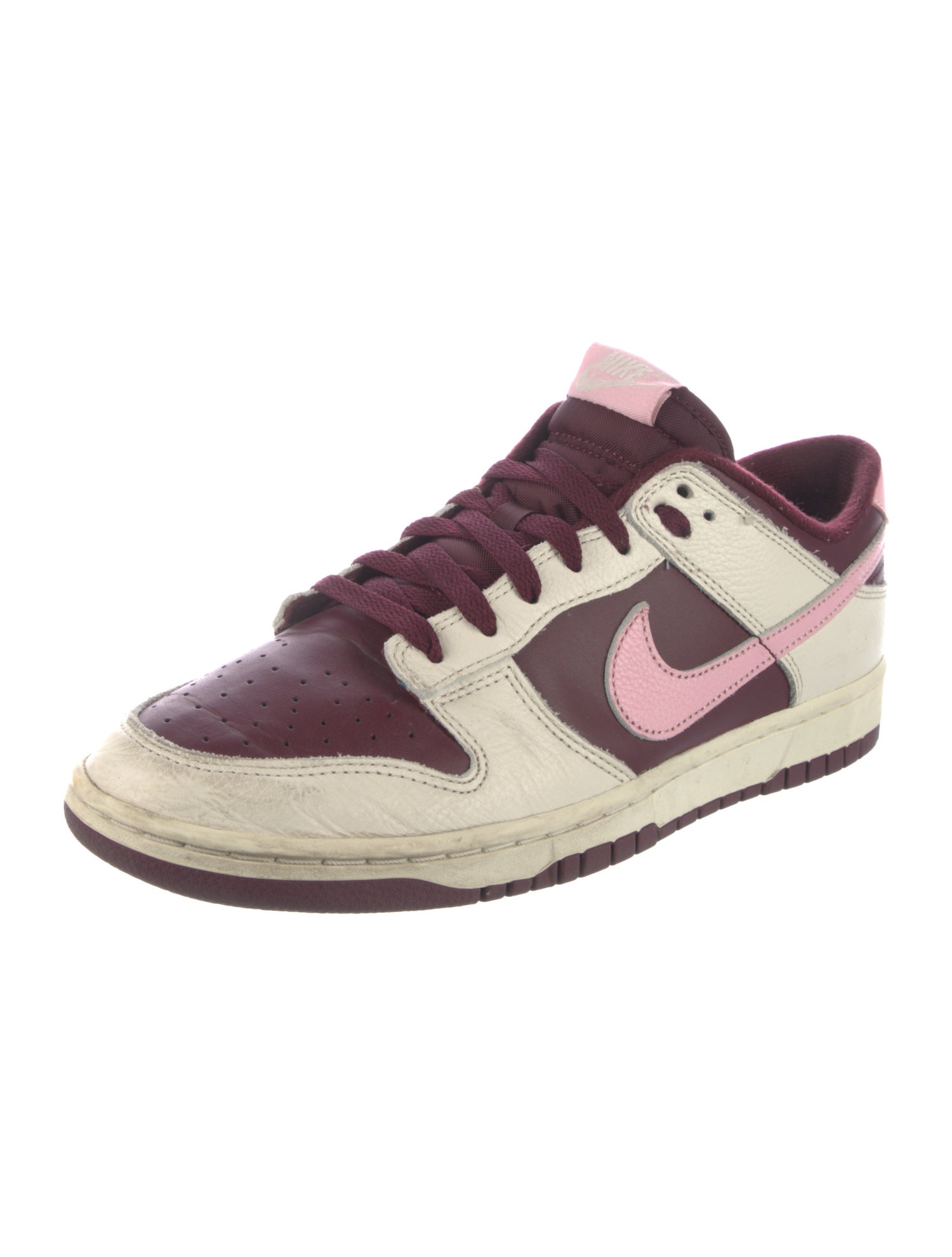 Nike Leather Colorblock Pattern Athletic Sneakers