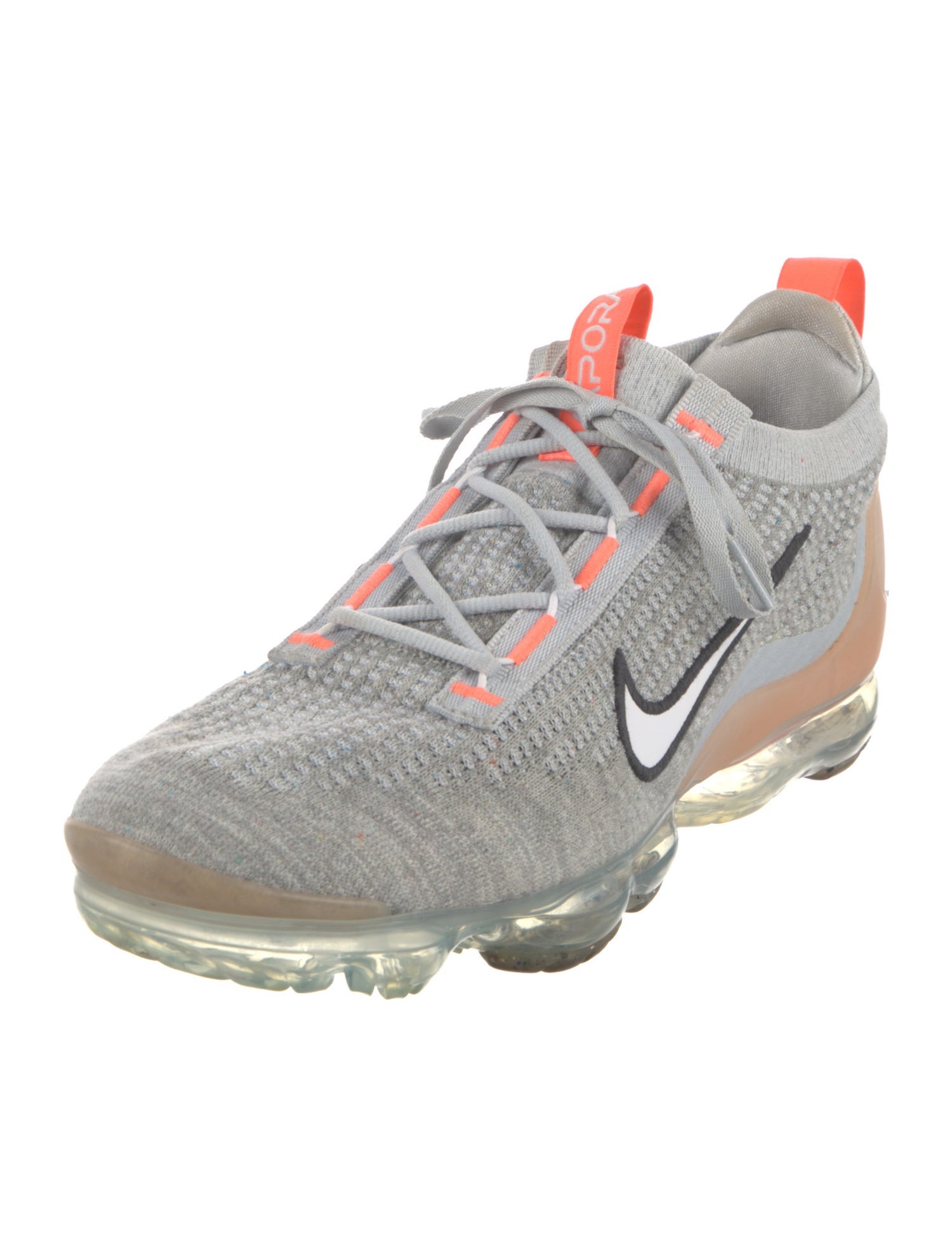 Nike Nike Air VaporMax 2021 FK Grey Fog Bright Mango Athletic Sneakers