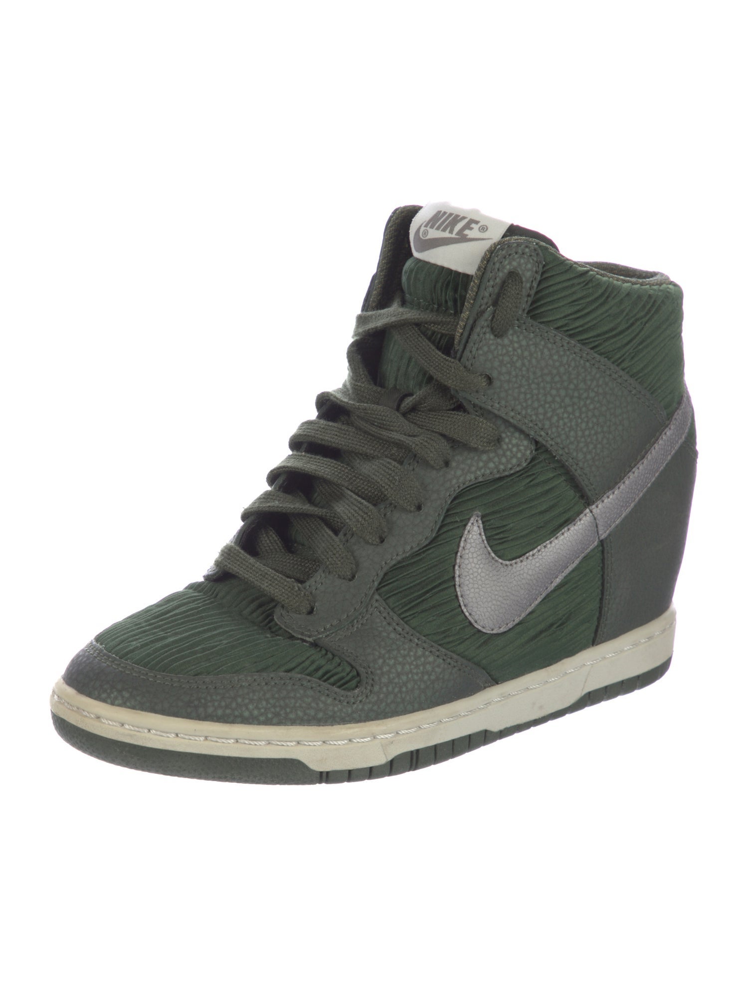 Nike Dunk Sky High 'Carbon Green Silver' Wedge Sneakers