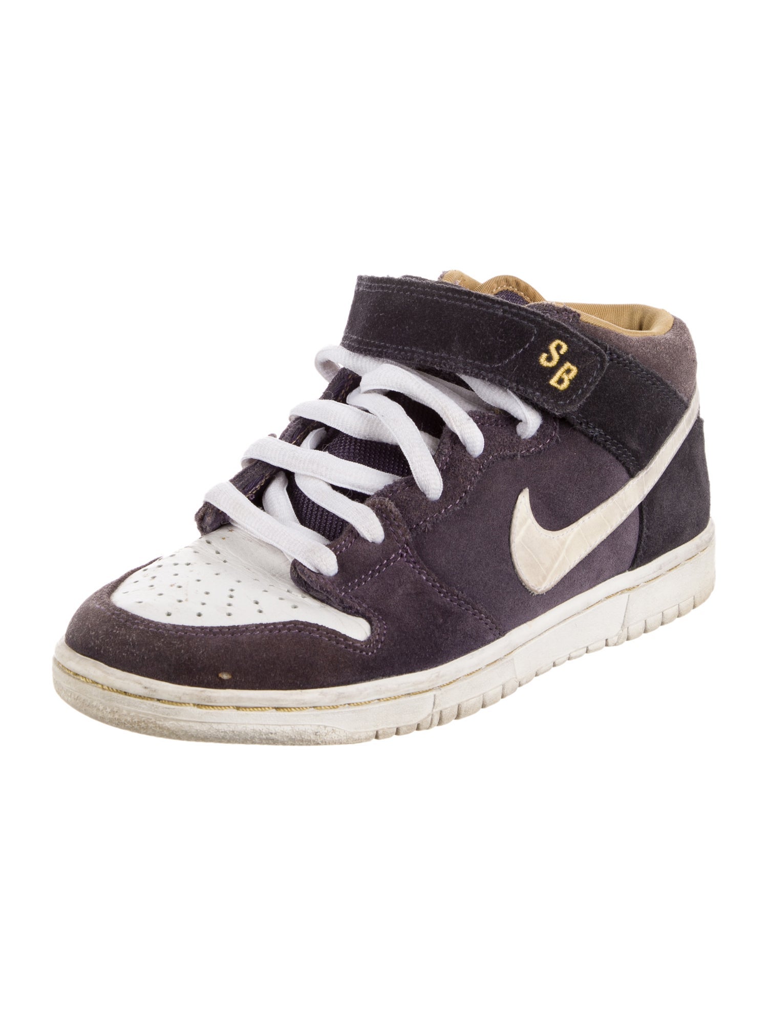 Nike Suede Colorblock Pattern Wedge Sneakers