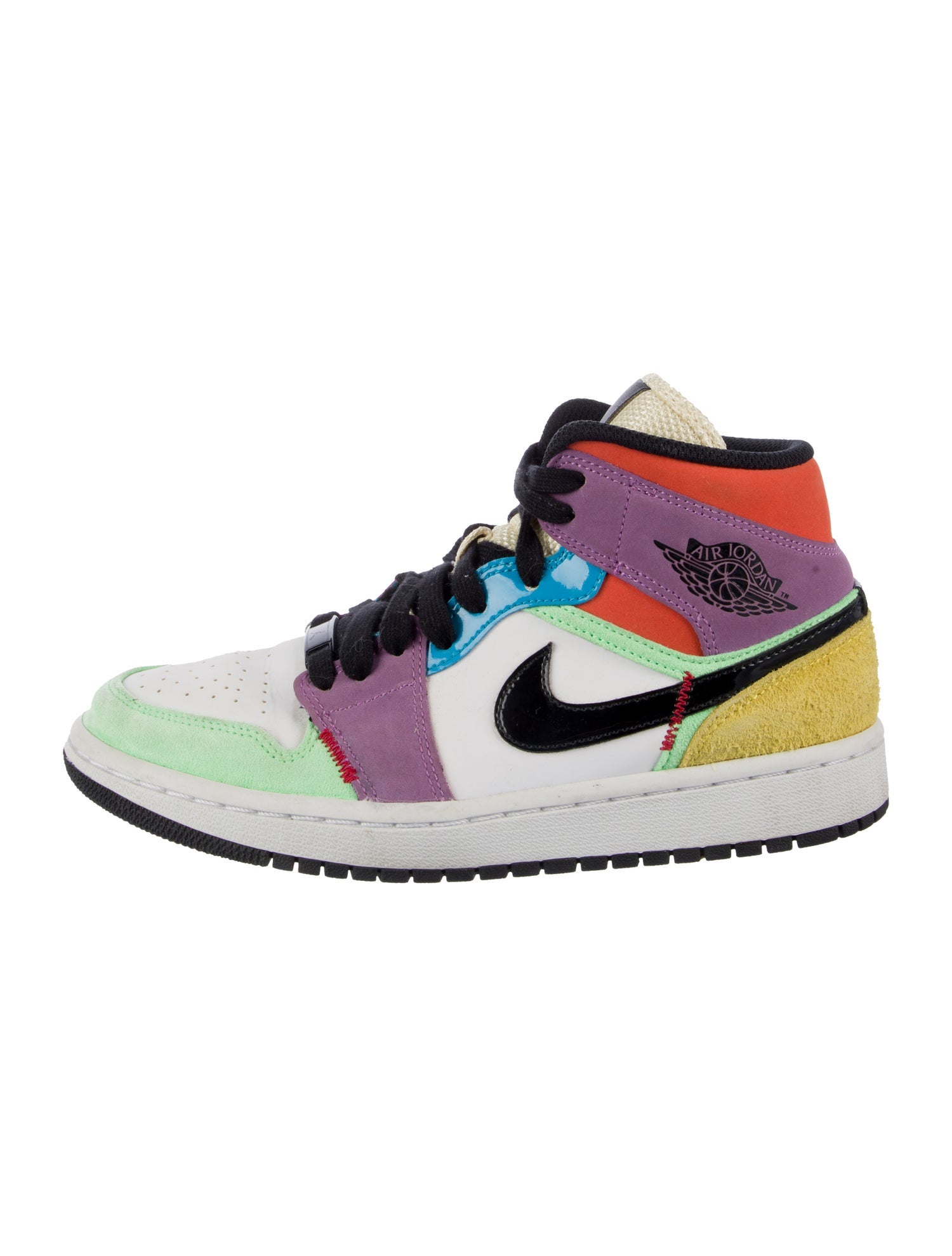 Nike Suede Printed Athletic Sneakers